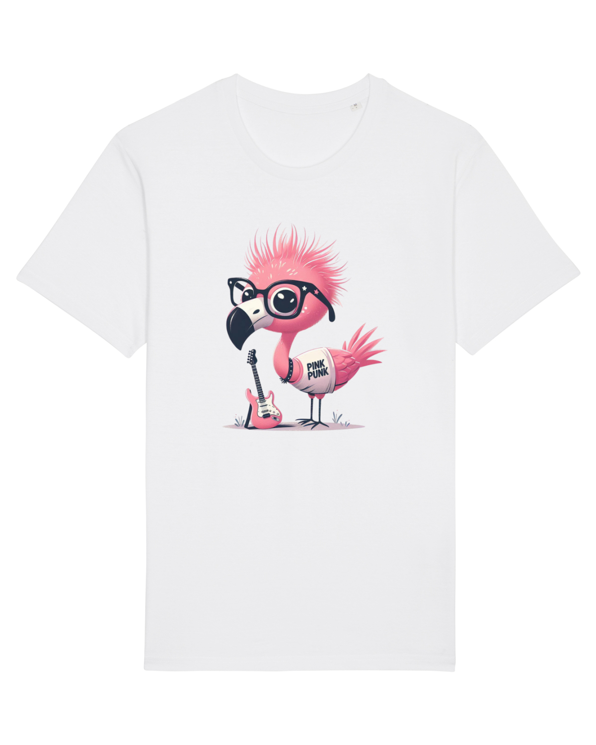 Tricou mânecă scurtă Unisex Rocker White