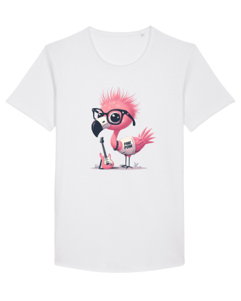 Pink Punk -pink flamingo 2 White