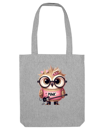 Pink Punk -owl 1 Heather Grey