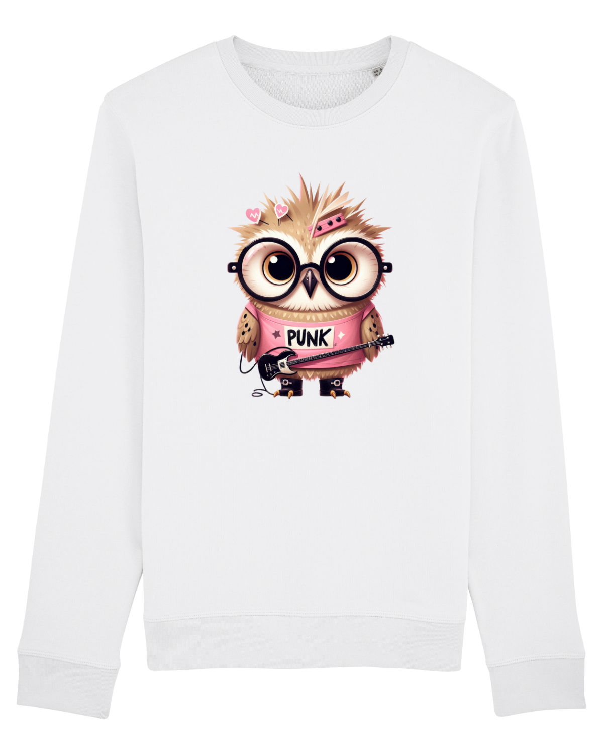 Bluză mânecă lungă Unisex Rise White
