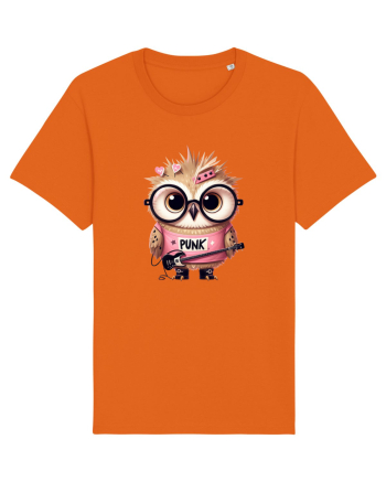 Pink Punk -owl 1 Bright Orange