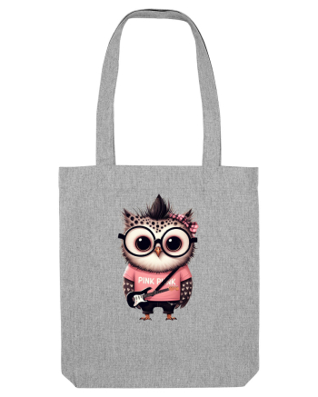 Pink Punk -owl 2 Heather Grey