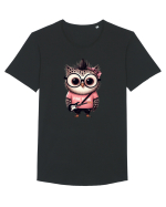 Pink Punk -owl 2 Tricou mânecă scurtă guler larg Bărbat Skater
