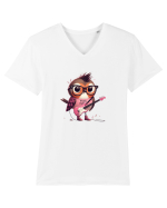 Pink Punk -robin 1 Tricou mânecă scurtă guler V Bărbat Presenter