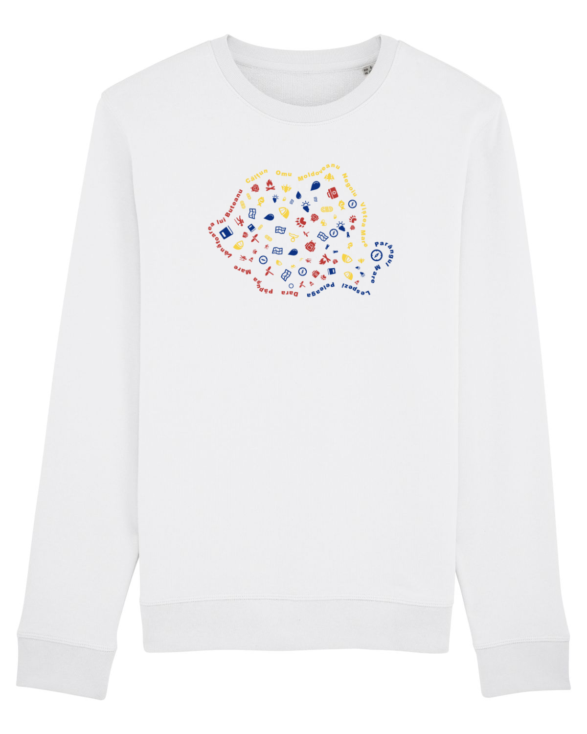 Bluză mânecă lungă Unisex Rise White