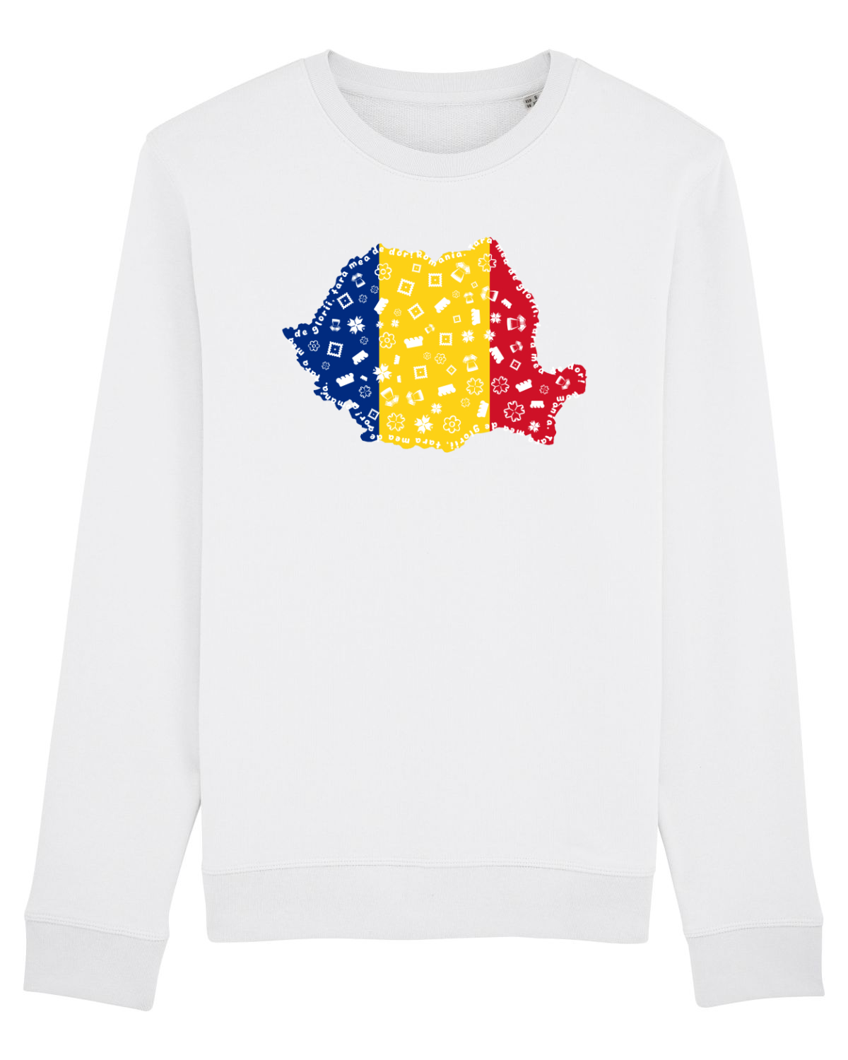 Bluză mânecă lungă Unisex Rise White