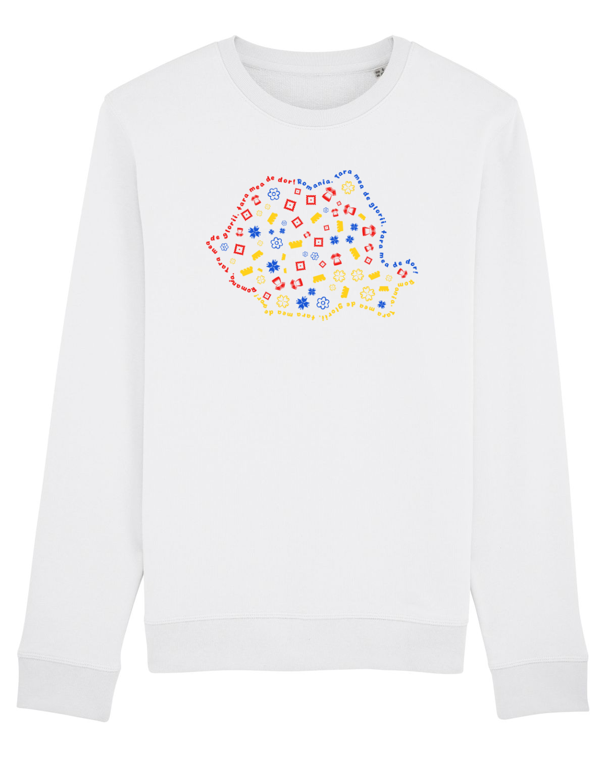 Bluză mânecă lungă Unisex Rise White
