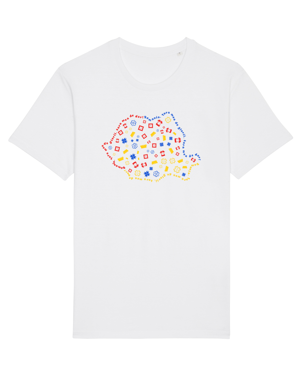 Tricou mânecă scurtă Unisex Rocker White