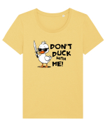 dont duck Tricou mânecă scurtă guler larg fitted Damă Expresser