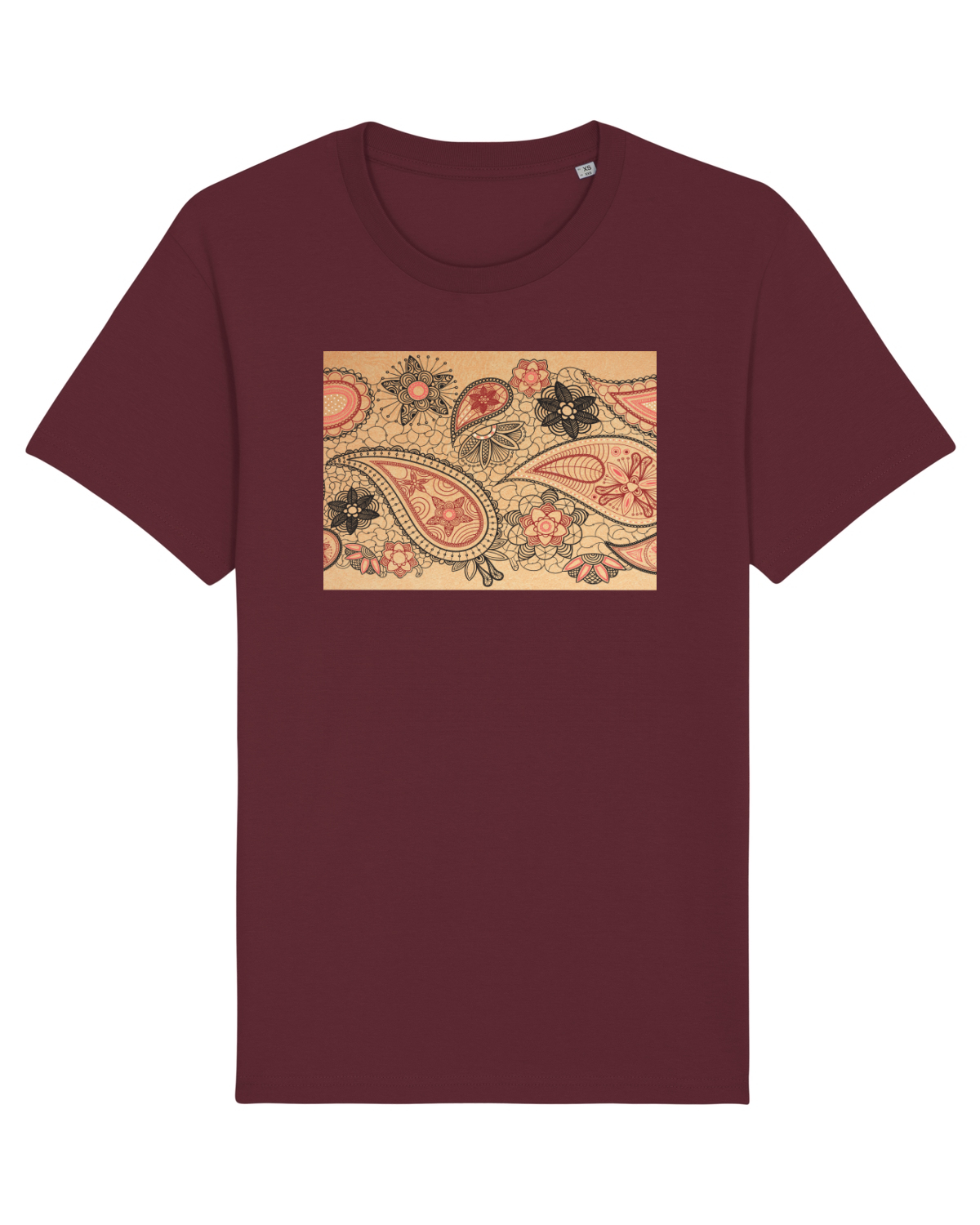 Tricou mânecă scurtă Unisex Rocker Burgundy