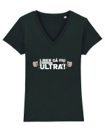 Liber sa fiu Ultra! Tricou mânecă scurtă guler V Damă Evoker