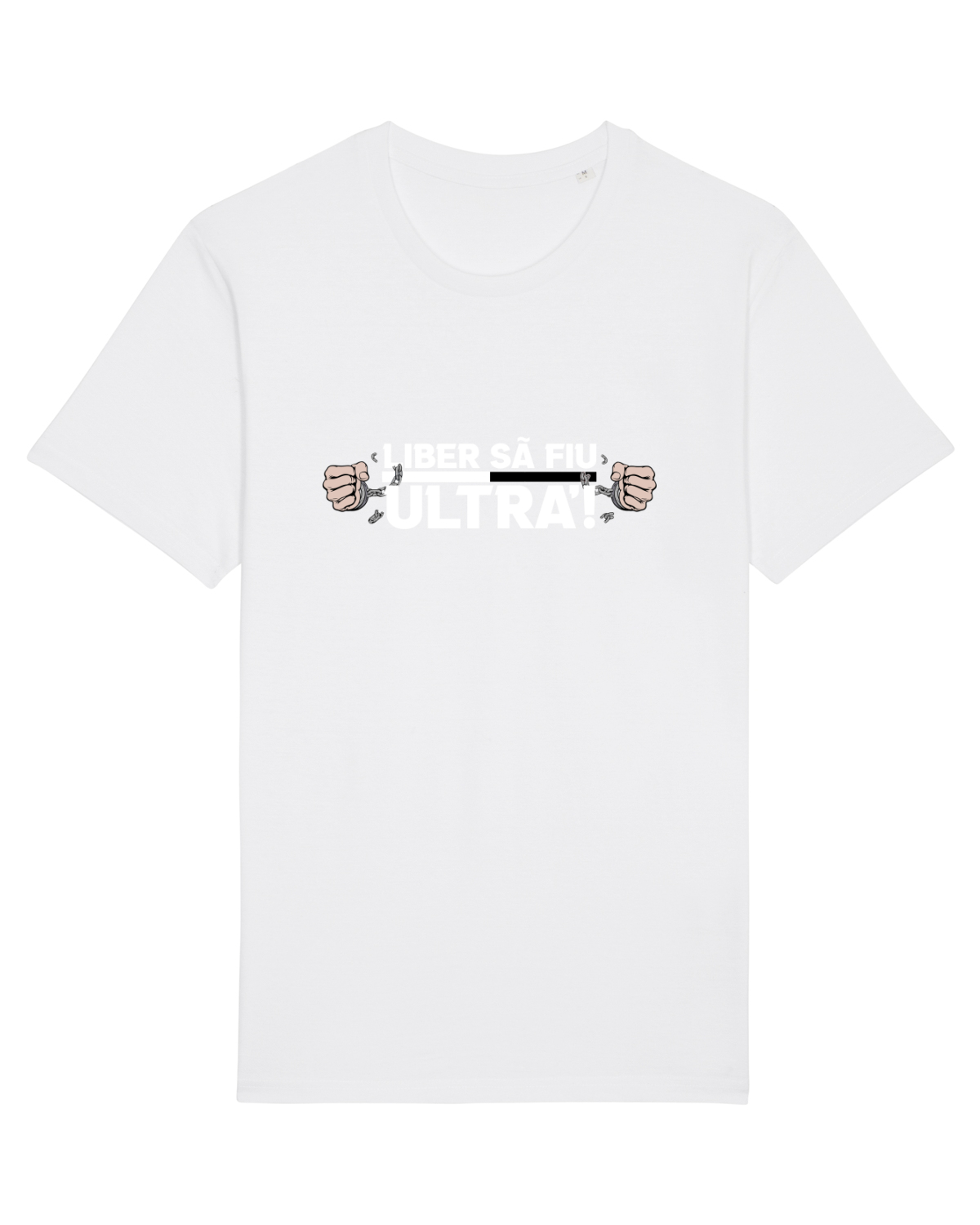 Tricou mânecă scurtă Unisex Rocker White
