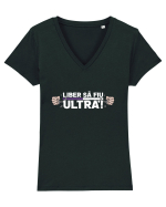 Liber sa fiu Ultra! Tricou mânecă scurtă guler V Damă Evoker