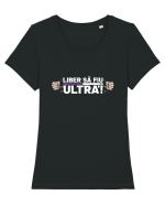 Liber sa fiu Ultra! Tricou mânecă scurtă guler larg fitted Damă Expresser