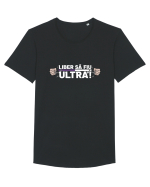 Liber sa fiu Ultra! Tricou mânecă scurtă guler larg Bărbat Skater