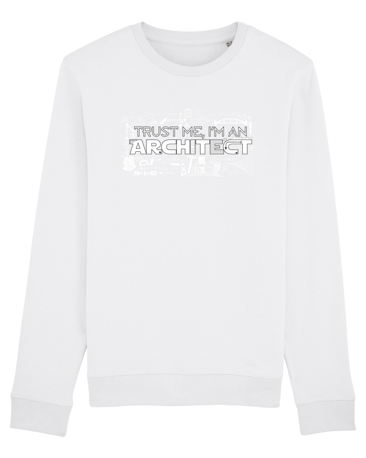 Bluză mânecă lungă Unisex Rise White