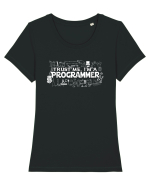 Trust me I'm an Programmer Tricou mânecă scurtă guler larg fitted Damă Expresser