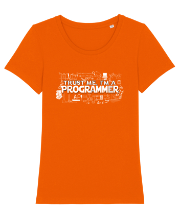 Trust me I'm an Programmer Bright Orange
