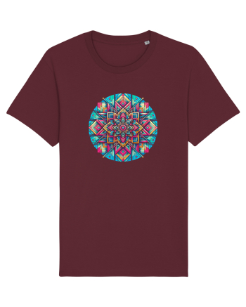 ABSTRACT GEOMETRIC  Burgundy