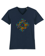 ABSTRACT GEOMETRIC 2 Tricou mânecă scurtă guler V Bărbat Presenter