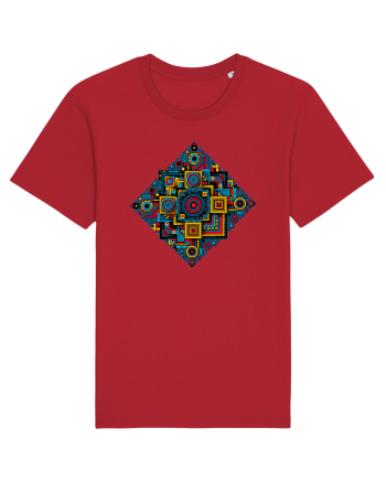 ABSTRACT GEOMETRIC 2 Red