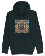 ABSTRACT GEOMETRIC 3 Hanorac cu fermoar Unisex Connector