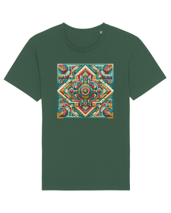 ABSTRACT GEOMETRIC 3 Bottle Green