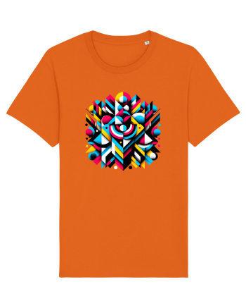 ABSTRACT GEOMETRIC MINIMALIST 1 Bright Orange