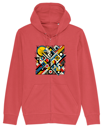 ABSTRACT GEOMETRIC MINIMALIST 2 Carmine Red