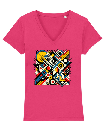 ABSTRACT GEOMETRIC MINIMALIST 2 Raspberry