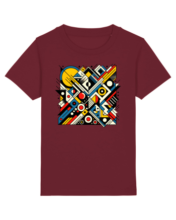 ABSTRACT GEOMETRIC MINIMALIST 2 Burgundy