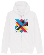 ABSTRACT GEOMETRIC MINIMALIST 3 Hanorac cu fermoar Unisex Connector