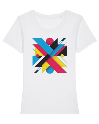 ABSTRACT GEOMETRIC MINIMALIST 3 White