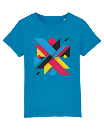 ABSTRACT GEOMETRIC MINIMALIST 3 Azur