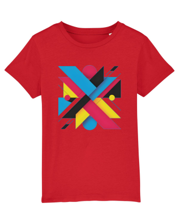 ABSTRACT GEOMETRIC MINIMALIST 3 Red