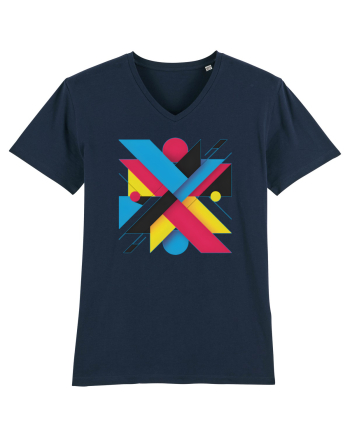 ABSTRACT GEOMETRIC MINIMALIST 3 French Navy