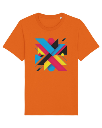 ABSTRACT GEOMETRIC MINIMALIST 3 Bright Orange