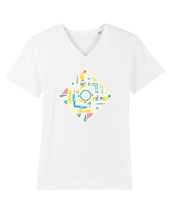 ABSTRACT GEOMETRIC MINIMALIST 4 White