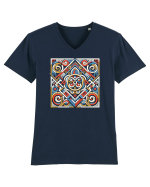 ABSTRACT GEOMETRIC 3 Tricou mânecă scurtă guler V Bărbat Presenter