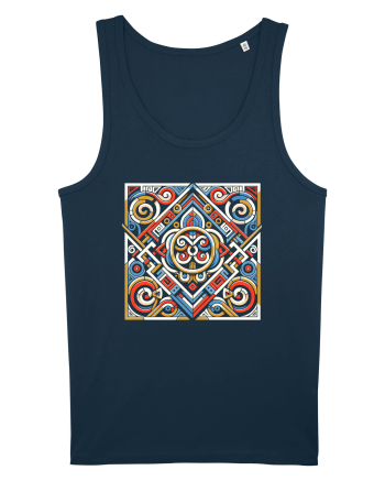 ABSTRACT GEOMETRIC 3 Navy