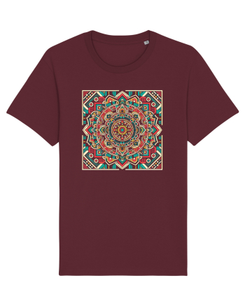 ABSTRACT GEOMETRIC 4 Burgundy