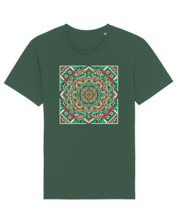 ABSTRACT GEOMETRIC 4 Bottle Green