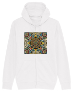 ABSTRACT GEOMETRIC 5 Hanorac cu fermoar Unisex Connector