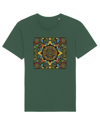 ABSTRACT GEOMETRIC 5 Bottle Green