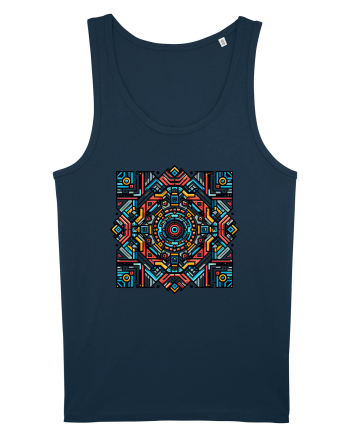 ABSTRACT GEOMETRIC 6 Navy