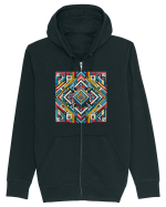 ABSTRACT GEOMETRIC MINIMALIST 5 Hanorac cu fermoar Unisex Connector