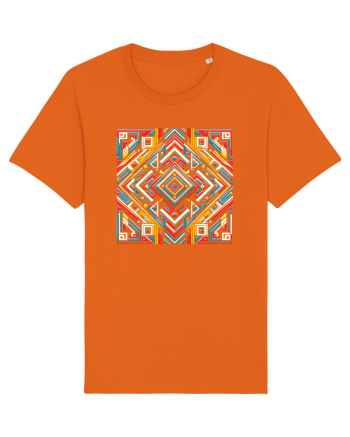 ABSTRACT GEOMETRIC MINIMALIST 5 Bright Orange