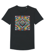ABSTRACT GEOMETRIC MINIMALIST 5 Tricou mânecă scurtă guler larg Bărbat Skater