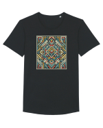 ABSTRACT GEOMETRIC MINIMALIST 6 Tricou mânecă scurtă guler larg Bărbat Skater