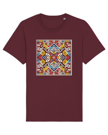 ABSTRACT GEOMETRIC MINIMALIST 7 Burgundy